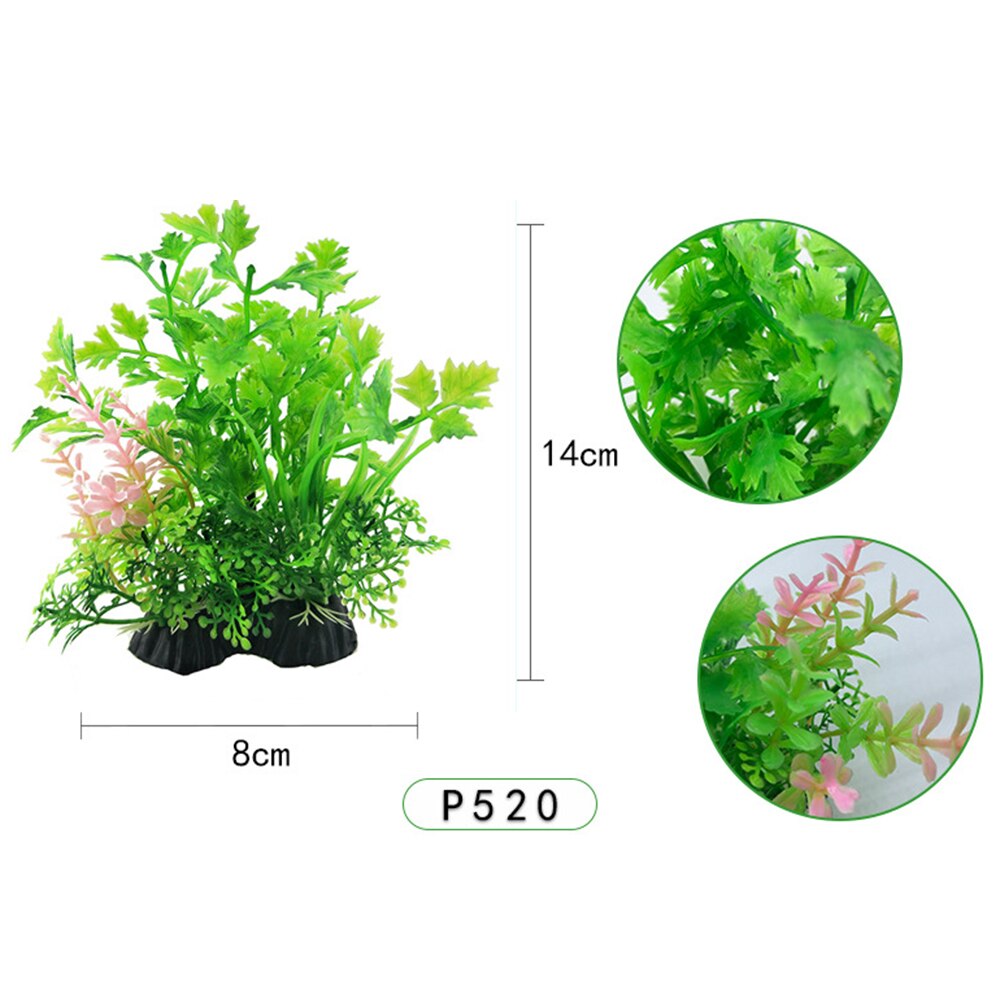 Simulation Artificial Plants Aquarium Decor Water Weeds Ornament Plant Fish Tank Aquarium Grass 14Cm Decoration: 14