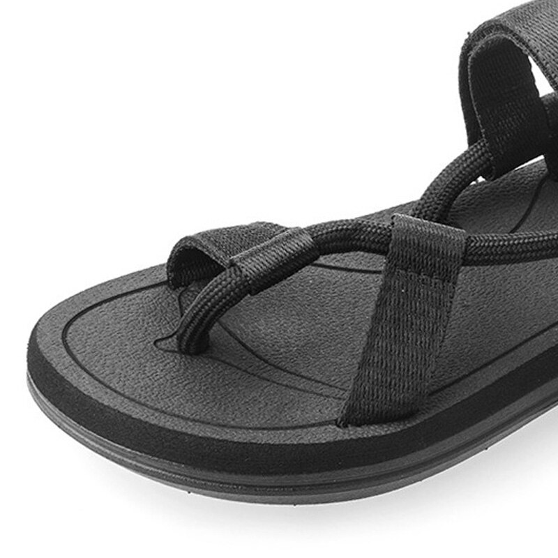Mode Strand Sandalen Mannen Platte Zomer Schoenen Antislip Mannen Strand Sandalen Mannelijke Schoenen Zwart Blauw K252