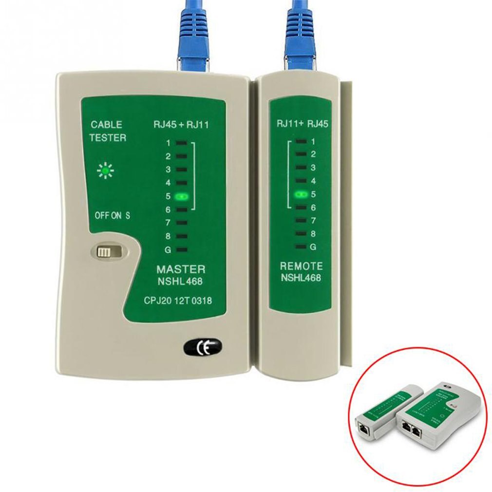 Netværkskabel tester  rj45 rj11 rj12 kat 5 utp lan kabel tester detektor fjerntest værktøjer netværk