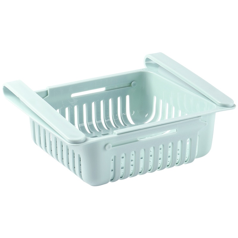 Kitchen Adjustable Stretchable Refrigerator Organizer Drawer Basket Refrigerator Drawers Vegetable Storage Rack Holder J025