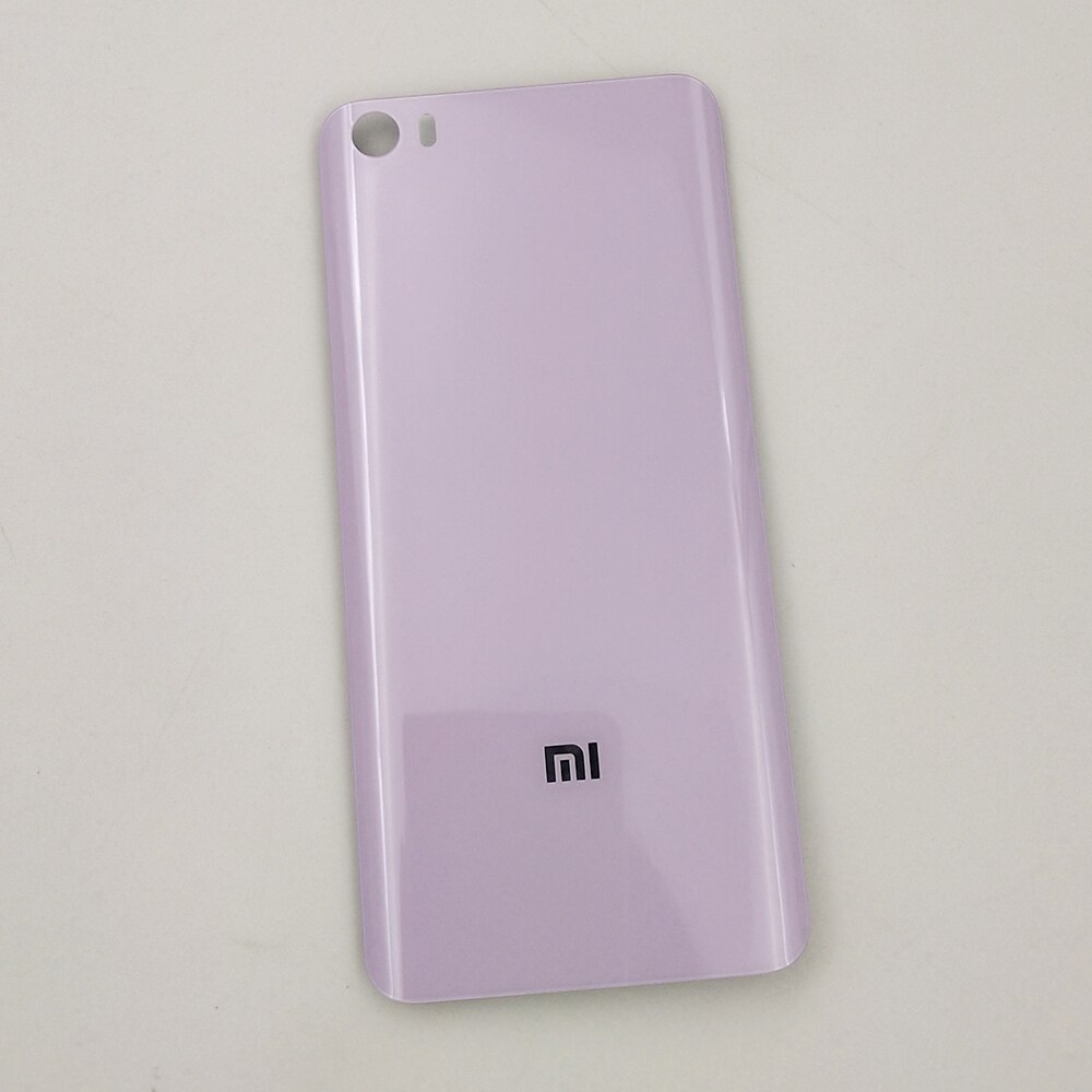 Original XiaoMi Mi5 Glass Back Cover Rear Door Panel Housing Case Protective Shell For XIAOMI MIUI Mi5 Battery Repair Part 5.15&quot;: Purple