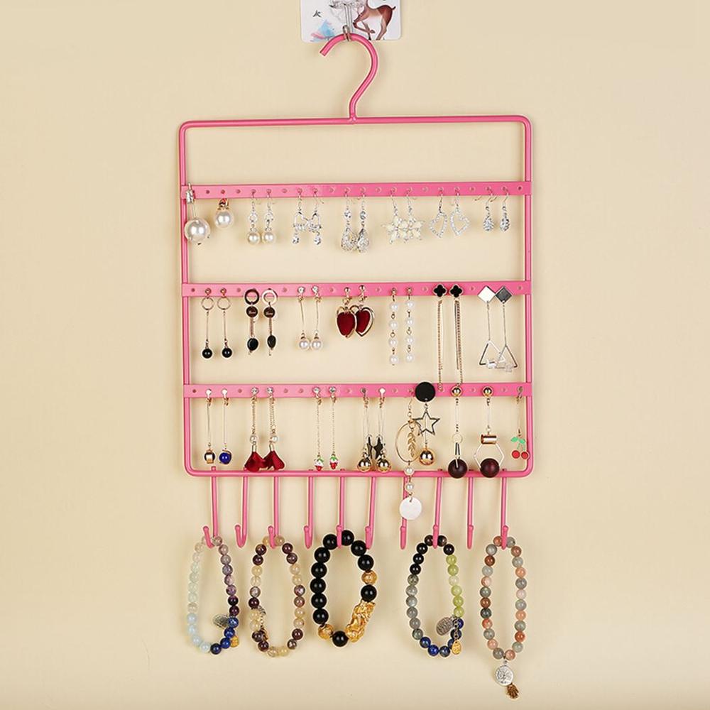 10 ganchos de pared para pendientes, organizador de joyas, organizador de pendientes, soporte para colgar, exhibidor, soporte, estante, colgador de joyería