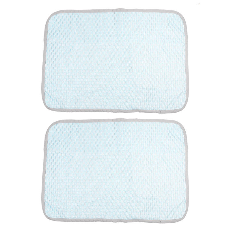 Sommer kølende pudebetræk sæt  of 2 issilkebetræk 45 x 67cm køligt med aircondition vaskbart ingen pude inkluderet: Gul