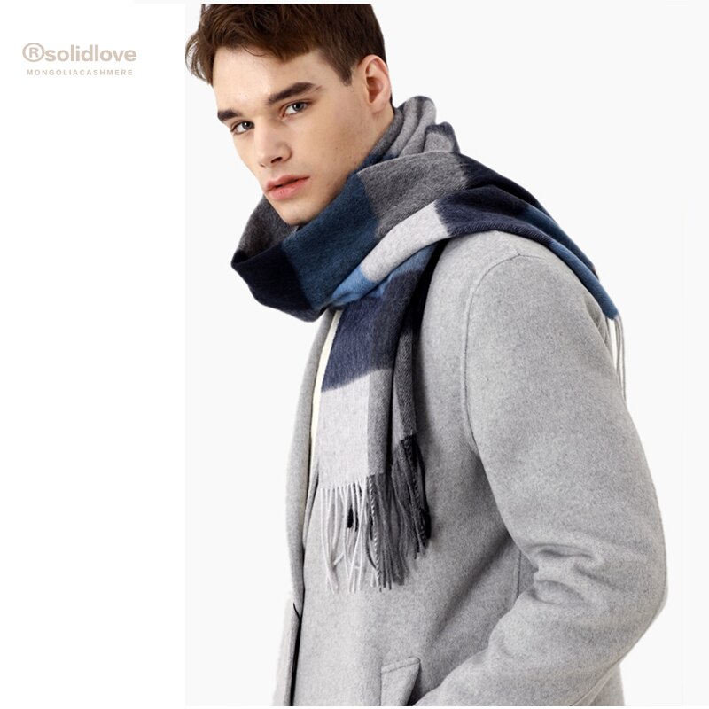 Winter Scarf Men Wool Warm Scarfs Men Scarves Men Winter Wools Thick Long Scarf