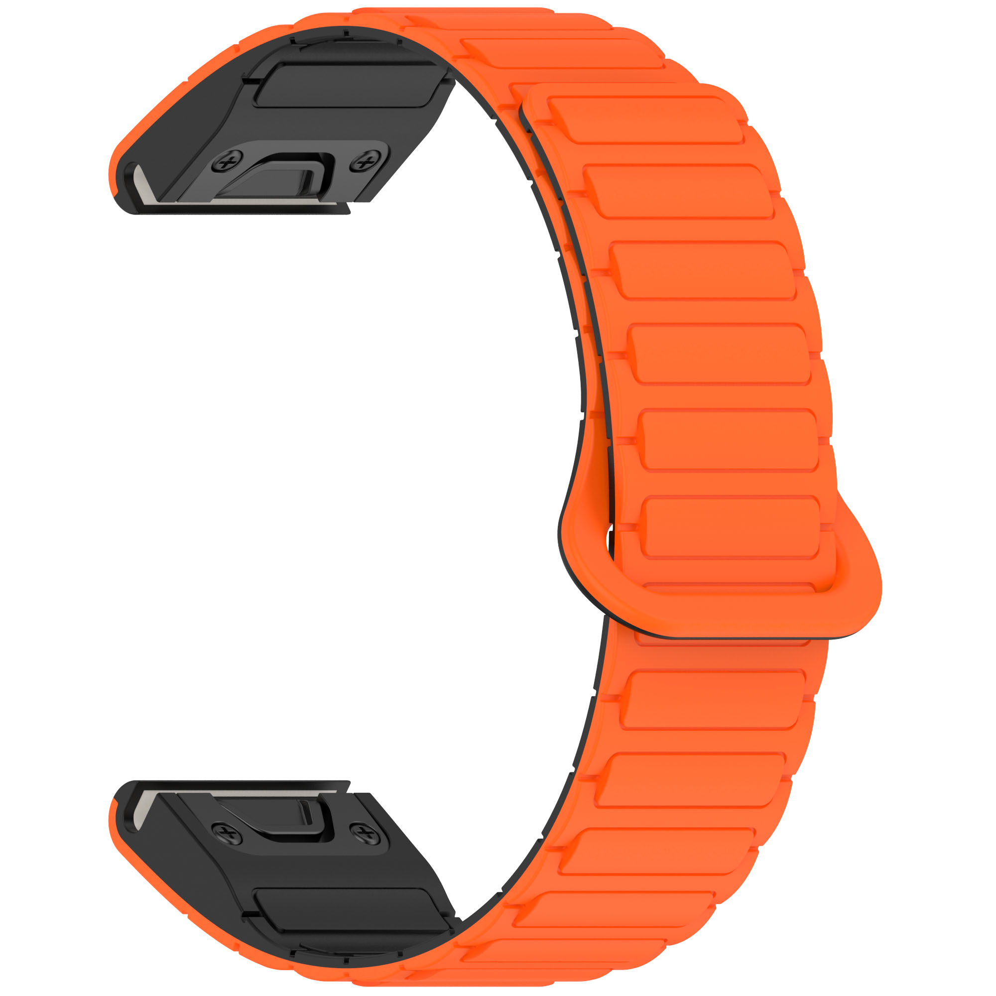 Brățară Magnetică din Silicon pentru Smartwatch - 20mm 22mm 26mm QuickFit - Compatibilă Garmin Fenix 8 7X 7 7S 5X 5S Plus 3HR: S / Albastru roz