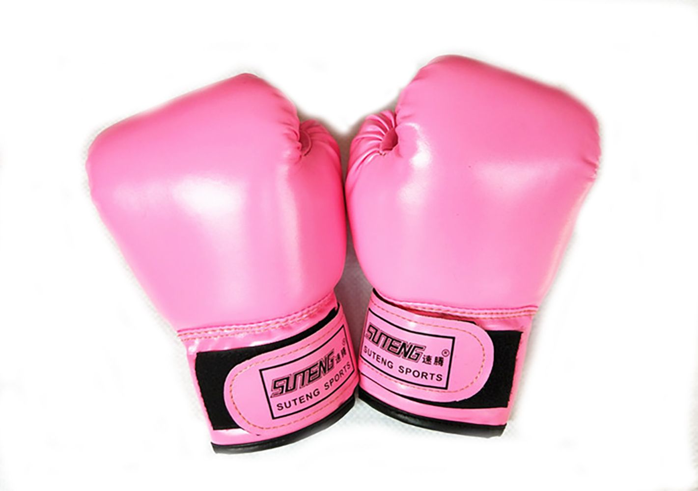 schlicht MMA Ausbildung freundlicher Kickboxen Kinder Boxen Handschuhe Stanzen Tasche PU Leder: Rose rot
