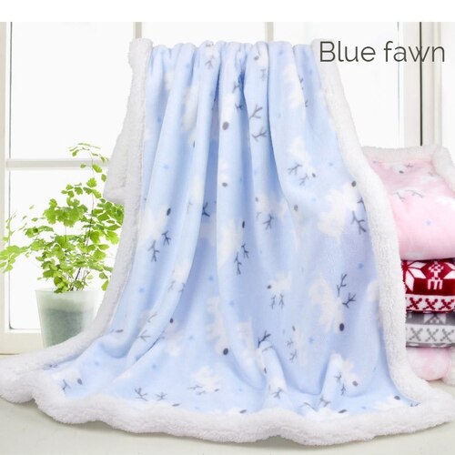 Baby Blanket Easy to Clean Suitable for Newborn Babies Simple Style Stroller Blanket 80*100cm Cartoons Comfortable Baby Blankets: LTMM068-1