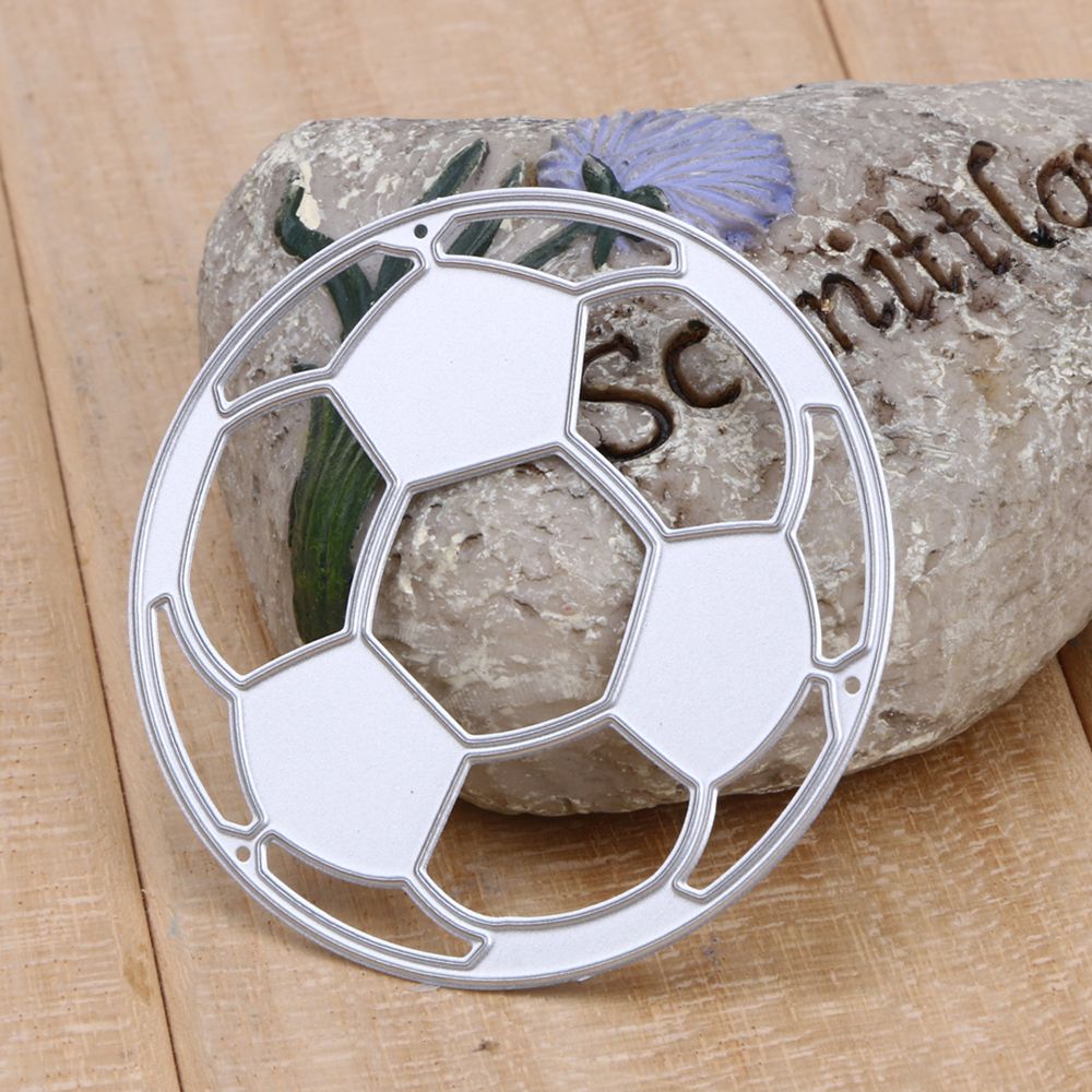 Fodbold skære dies fødselsdagsfest metal skære dies stencils til gør-det-selv scrapbog album stempel papir kort prægeform