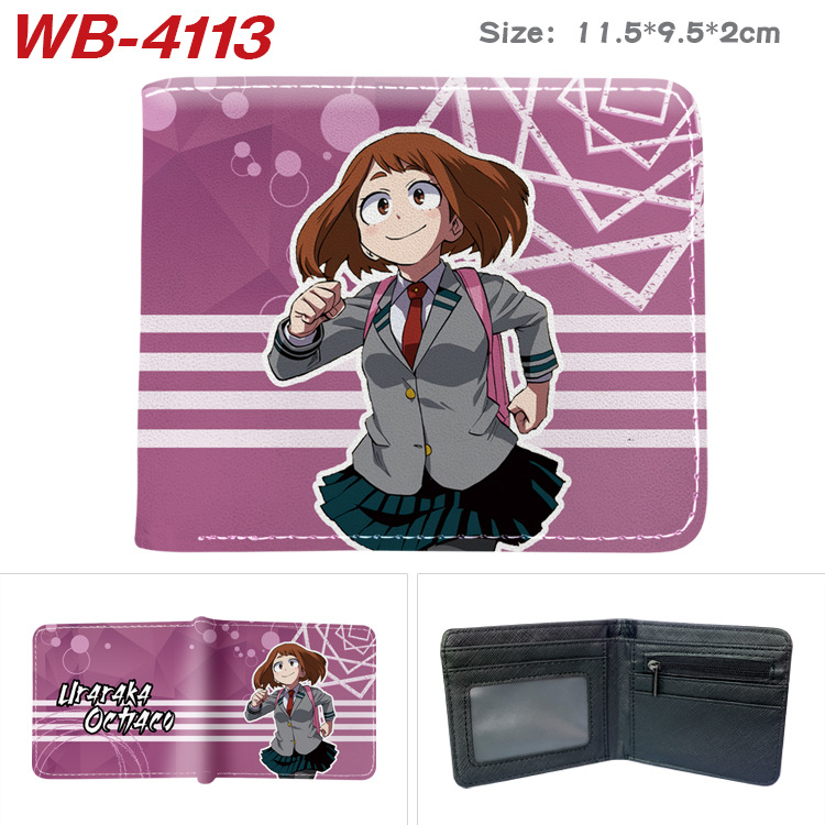 My Hero Academia Cartoon Short Wallet Anime Coin Purse with Card Holder: Red