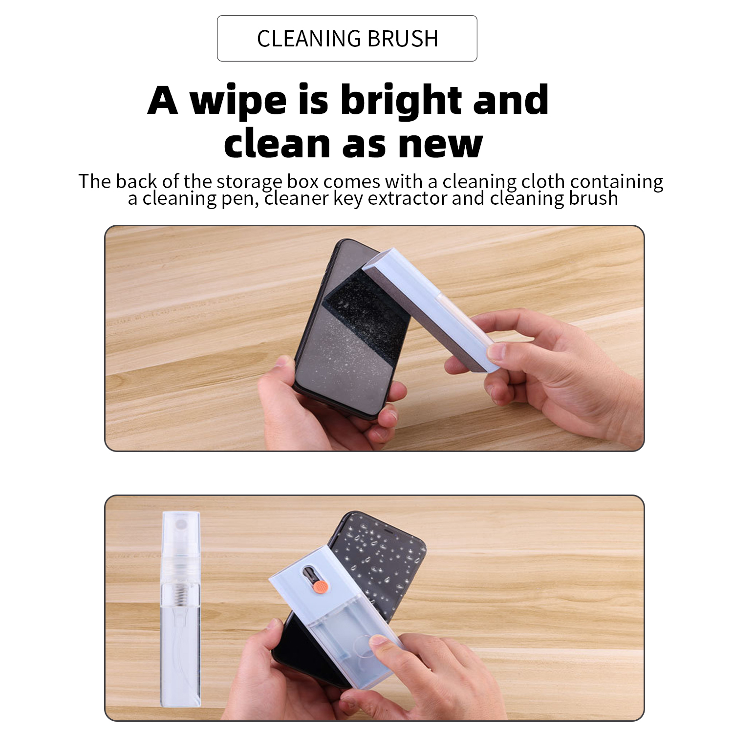 10 in 1 datamaskin rengjøringssett kamera nettbrett mikrofiber skjermrenser verktøy øretelefon rengjøringsbørste tastehettetrekker kortuttrekk