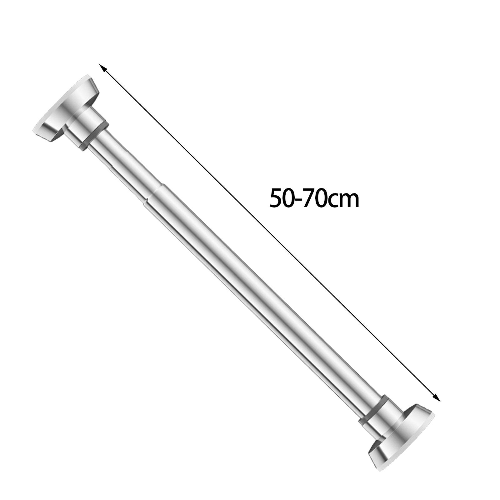 Clothes Hanger Clothes Rod Stainless Steel Wall Mounted Adjustable Closet Rod