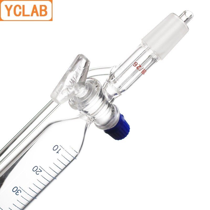 YCLAB 500mL 24/29 Constant Pressure Funnel with Graduation High Temperature Resistance Glass Lab Chemistry Equipment