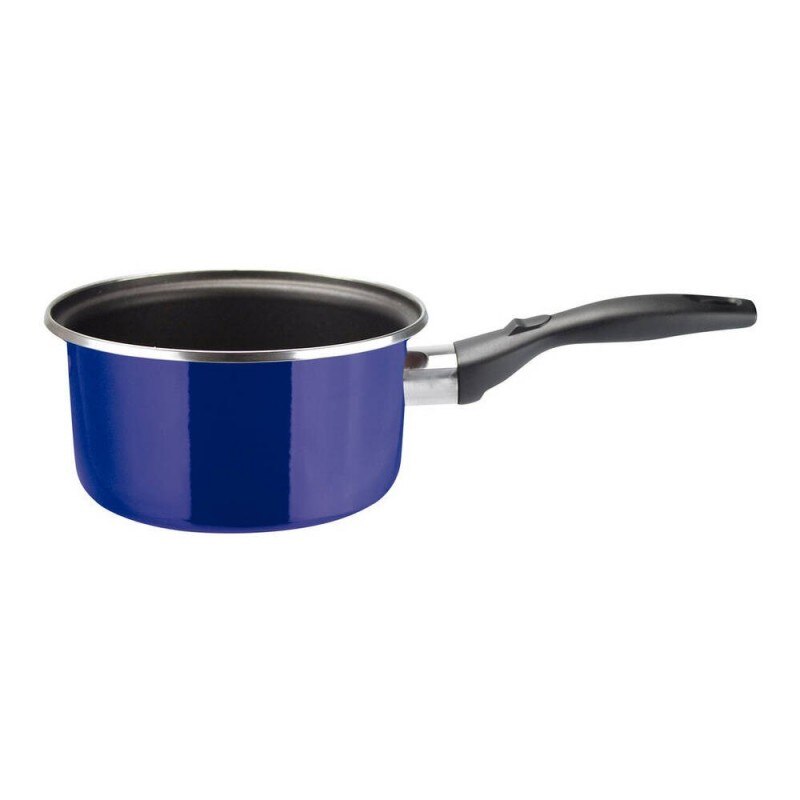 VITREX 71PVCZMAZ16 - Cazo GOURMET de acero esmaltado antiadherente 2 capas inducción modelo MARSEILLE AZUL de 16 cm