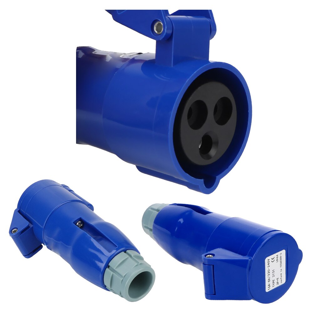 Caravan Plug Kampeerauto Marine Externe Flush Haak Up Camper Belangrijkste Inlaat Socket 220V-240V 16A Plug socket Camper Accessoires