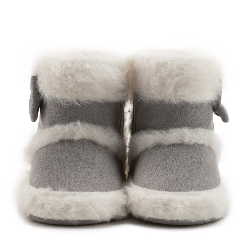 Winter Baby Mädchen Plus Samt Warme Schuhe Kleinkind Weiche Sohle Bowknot Schnee Stiefel Neugeborenen Kleinkind Schuhe 0-18 Monate: H / 7-12 Monate