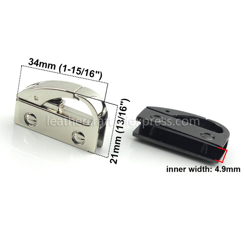 2 stk metalpose sideanker kile bøjle karbinhage klemmer karbinhage taske sidekant anker link hardware til taske pung strop