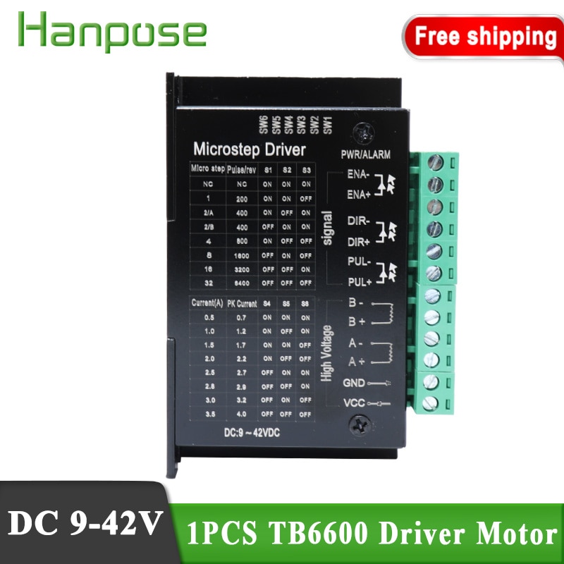 Stepper Motor Driver TB6600 upgrade s109aftg 57/86 Nema17 4A DC9-40V 1 axis Stepping Motor CNC Engraving Machine
