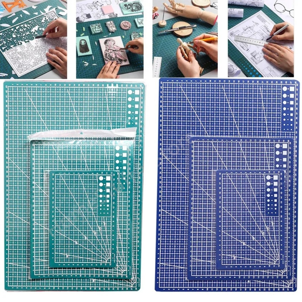 PVC-Schneidematte, einseitig, Patchwork-Schnittunterlage für Werkbank, Patchwork, NäHenne, manuelles DIY-Messer, Gravur, Leder-Schneidebrett