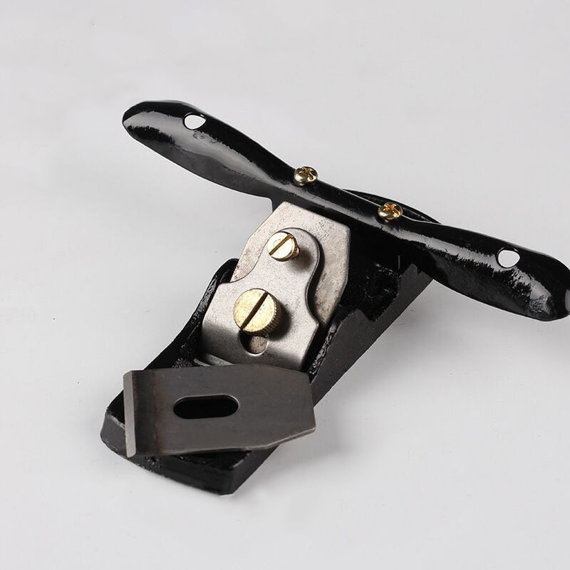 Mini Hand Push Gietijzeren Zwart Houtbewerking Schaafmachine Hand Schaven Dubbele Draad Kleine Schaafmachine