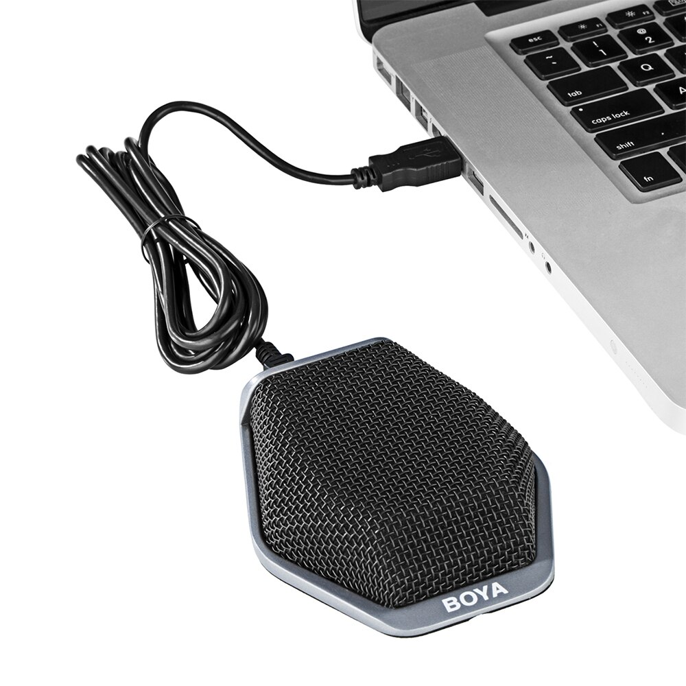 BOYA-Micrófono de conferencia condensador omnidireccional USB 180 ° para escritorio, Compatible con PC/iOS, ordenador portátil, Skype, llamada VoIP: Default Title