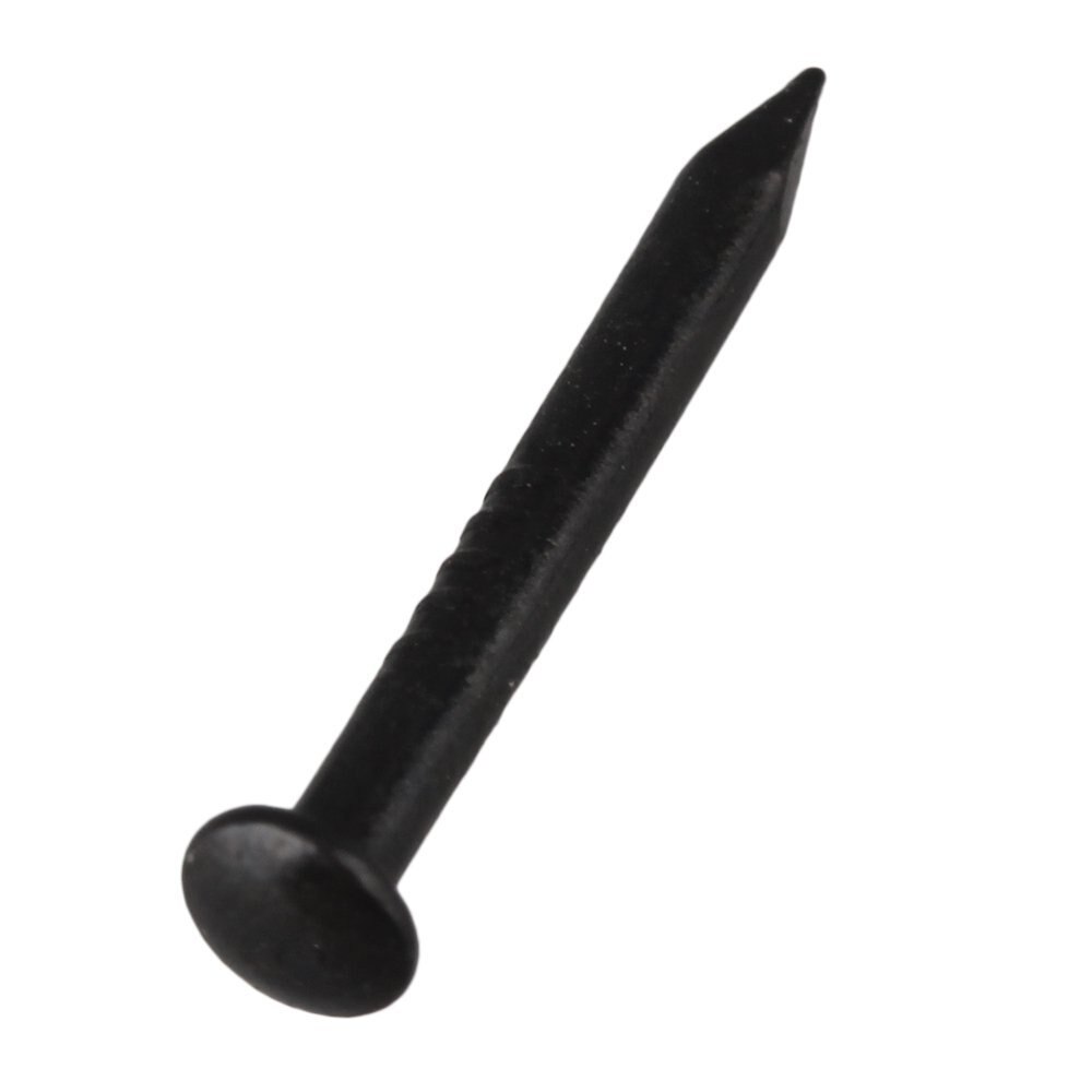 18 x 1.3mm Round Head Black Copper Antique Roofing Nails for Furniture 100g