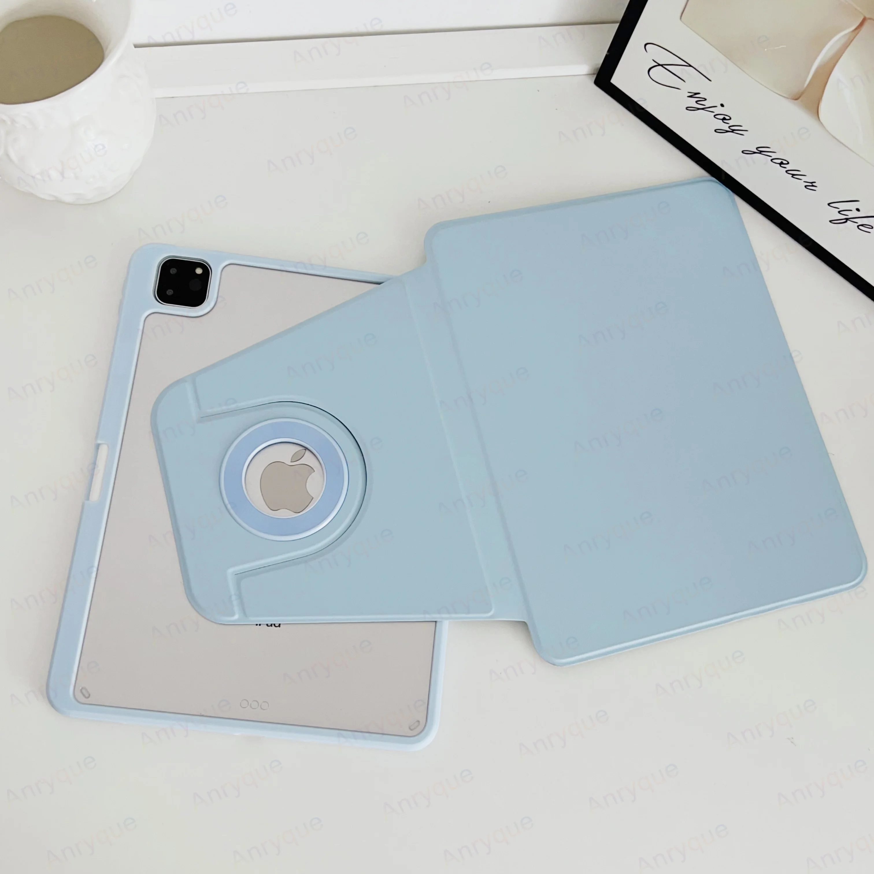 Afneembare magnetische hoes voor iPad Mini A17 Pro hoes voor iPad Mini 7 8,3 inch tablethoes Mini 6 opvouwbare folio cover potloodhouder