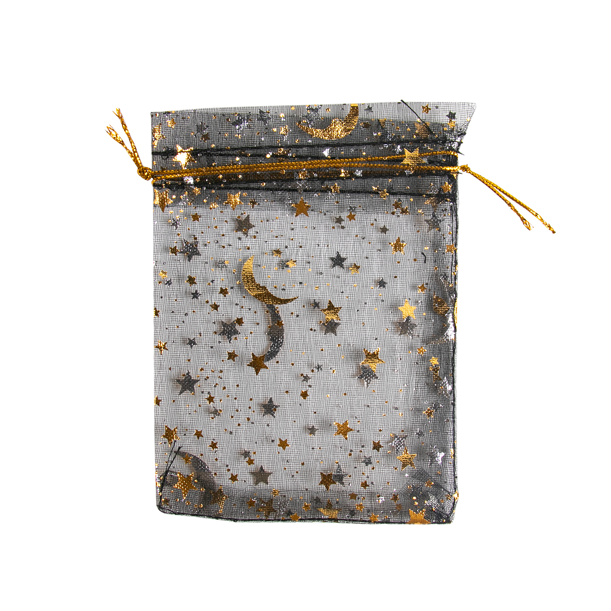 50pcs Star Moon Drawstring Organza Sack Bags Eid Mubarak Wedding Party decoration Candy Packing Bag Jewelry Pouch: Olive