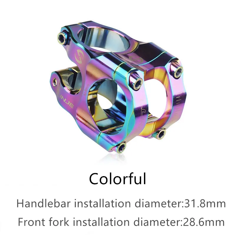 Tige de vélo de route et vtt CNC, pont de vélo de montagne, puissance courte 31.8mm, élévateur d'escalade haute résistance: Black