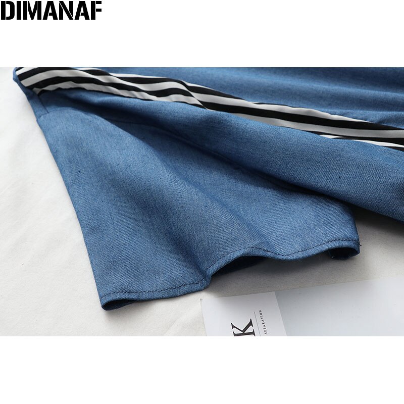 Dimanaf de verano vestido de mujer de gran tamaño a rayas con empalme plisado Vestidos de señora Casual suelto de talla grande ropa femenina vestido de verano