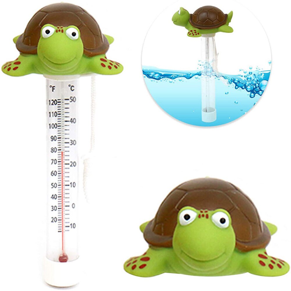 Swimmingpool termometer sødt dyr vand spa temperatur måle måler skildpadde pool tilbehør pool termometer til badekar