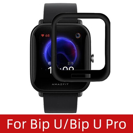 Miękkie włókno szkło ochronne przezroczysta folia do Amazfit GTS 2 Mini GTS2 GTS2e Bip S U Pro Smartwatch ekran futerał ochronny: For Bip U x U Pro / 4 Pcs