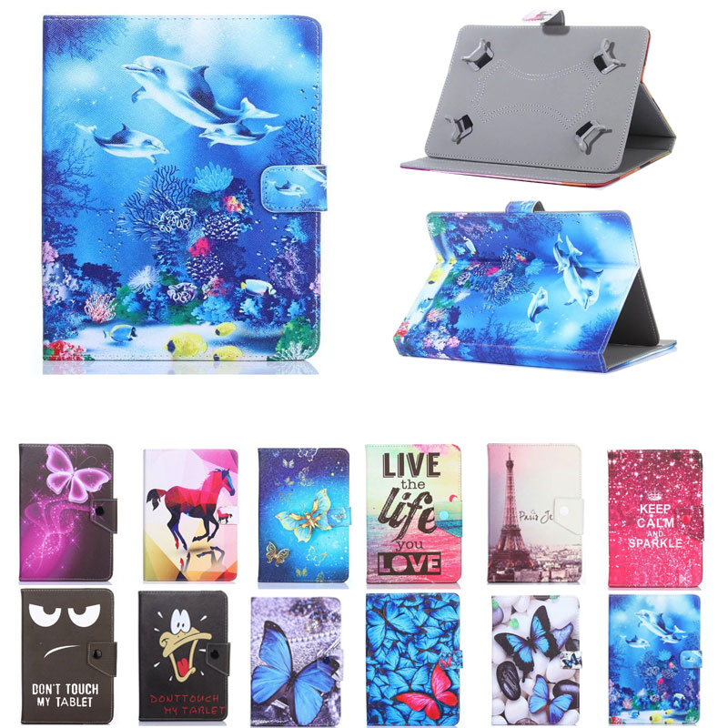 Tablet Case for Cube Talk9X U65GT 9.7 inch - Printed PU Leather Stand Cover