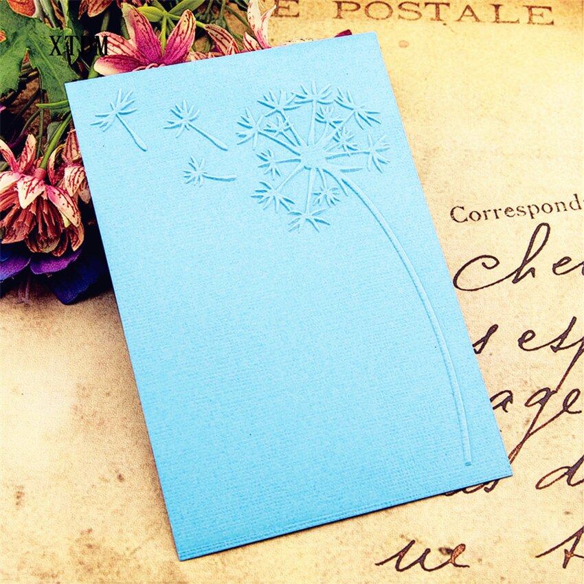 plastic Dandelion craft card making paper card album wedding decoration clip Embossing folders