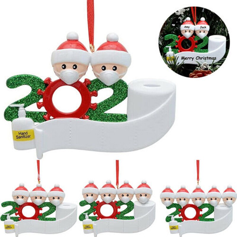Mascarilla de muñeco de nieve colgante para árbol de Navidad, colgante DIY, nombre, palabras de bendición, adornos sueltos, decoración de muñeco de nieve de arcilla suave