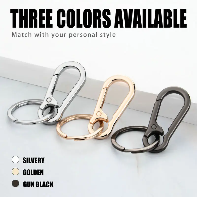 Metal Carabiner Clip Keychain Carabiner Shap Keyring Key Chain Ring Clip Holder Organizer for Home Car Keys Key Finder Women Men