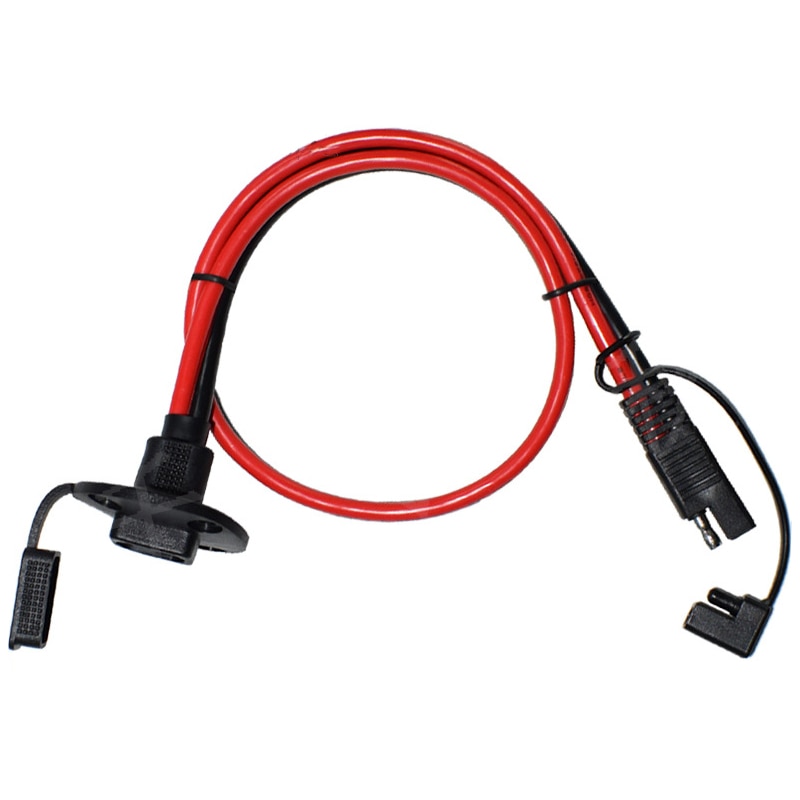 SAE-conector Universal SAE de pared lateral, resistente al agua, 10AWG, 60cm, 30A, SAE, Cable para motocicletas, batería generadora Solar