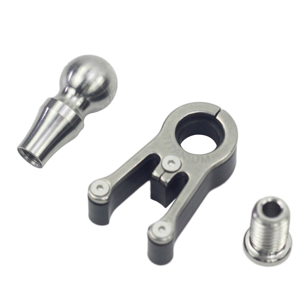 SILVEROCK Titanium Catch Ball Catcher With Bolt for Brompton 3SIXTY Folding Bike Stem Catcher: Catcher Ball Silver