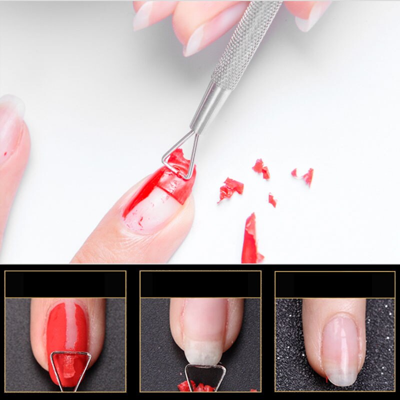 Stainless Steel Manicure Nail Tools Unloading A Planer Oil Glue Dead Skin Push Nail Polish Armor Remove Cuticle Pusher