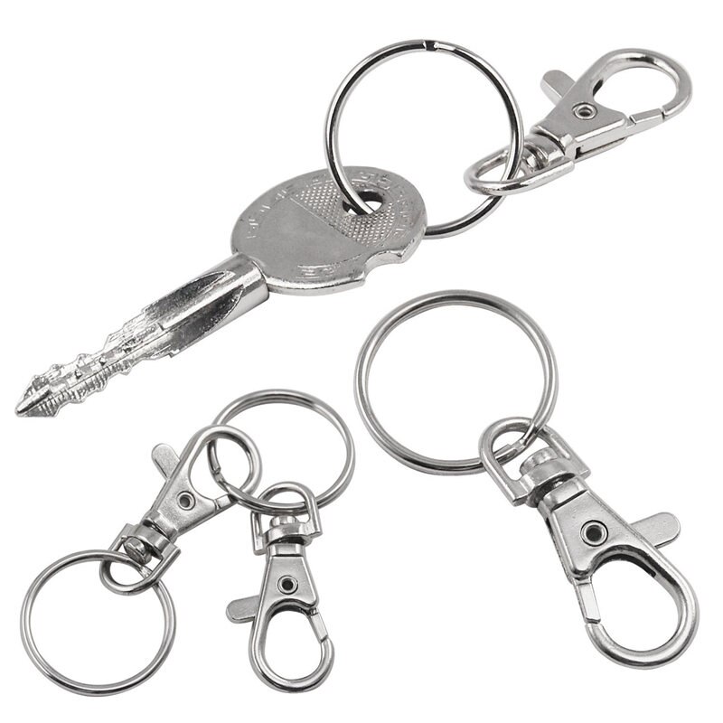 20 small removable screw caps for key rings - carabiner key chain - cosmetics & jewelery