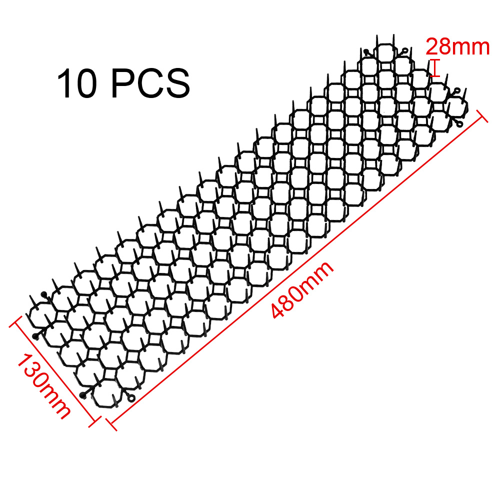 10Pcs Anti-Cats and Dogs Gardening Supplies Outdoor Garden Supplies Garden Prickle Strip Mat Spike Portable