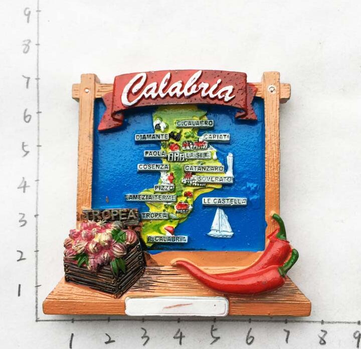 Tropea Italy Refrigerator Souvenir Map Magnetic Sticker Fridge Magnet Message Post Fridge Magnets Home Decor