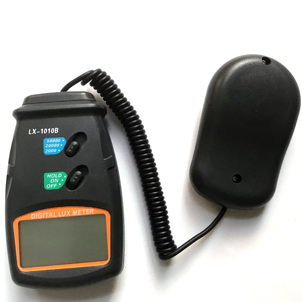 Digital Light Meter 3 Range LX-1010B Digital Meter/Digital Illuminance Meter 0 - 50000 Lux Photometer Exposure Remote Control