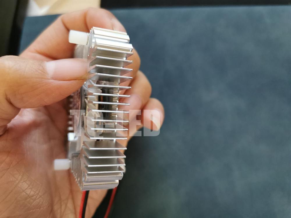 12v 3w 5w 10w 20w høj effekt led aluminium heatsink radiator med blæser hul afstand 55mm