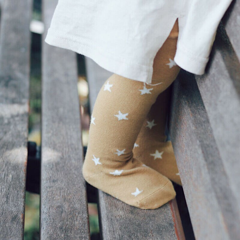 Toddler Baby Girl Winter Warm Cute Long Stockings Kids Girls Stars Cotton Tights 1-6Y