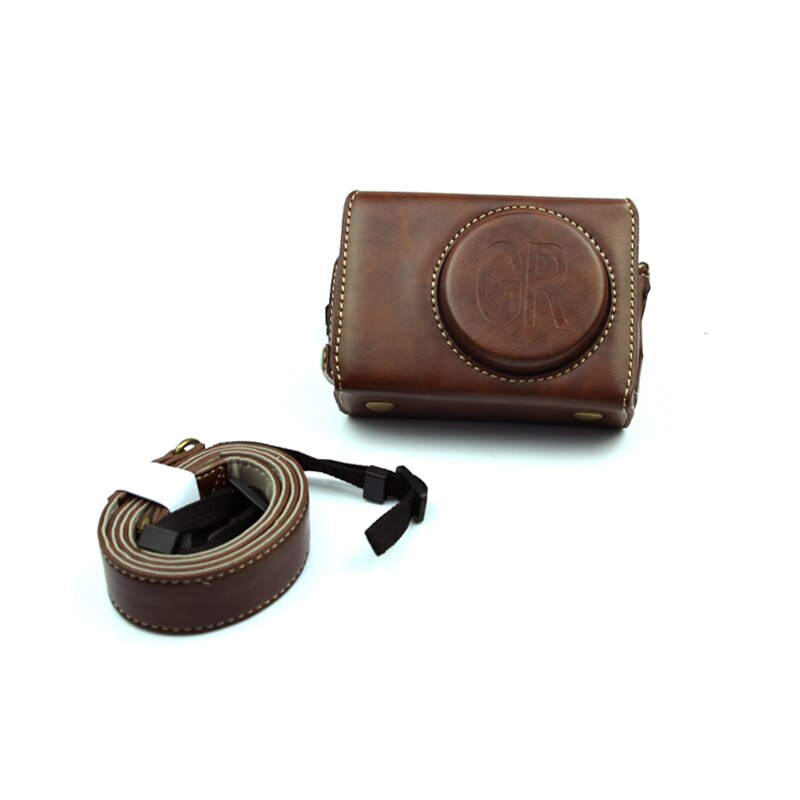 Housse de protection rigide en cuir pour appareil photo pour RICOH GR GRII GR2 GRAII GR3 GRIII noir/marron/café