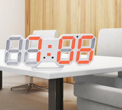 3D Large LED Digital Wall Clock Date Time Celsius Nightlight Display Table Desktop Clocks Alarm Clock From Living Room