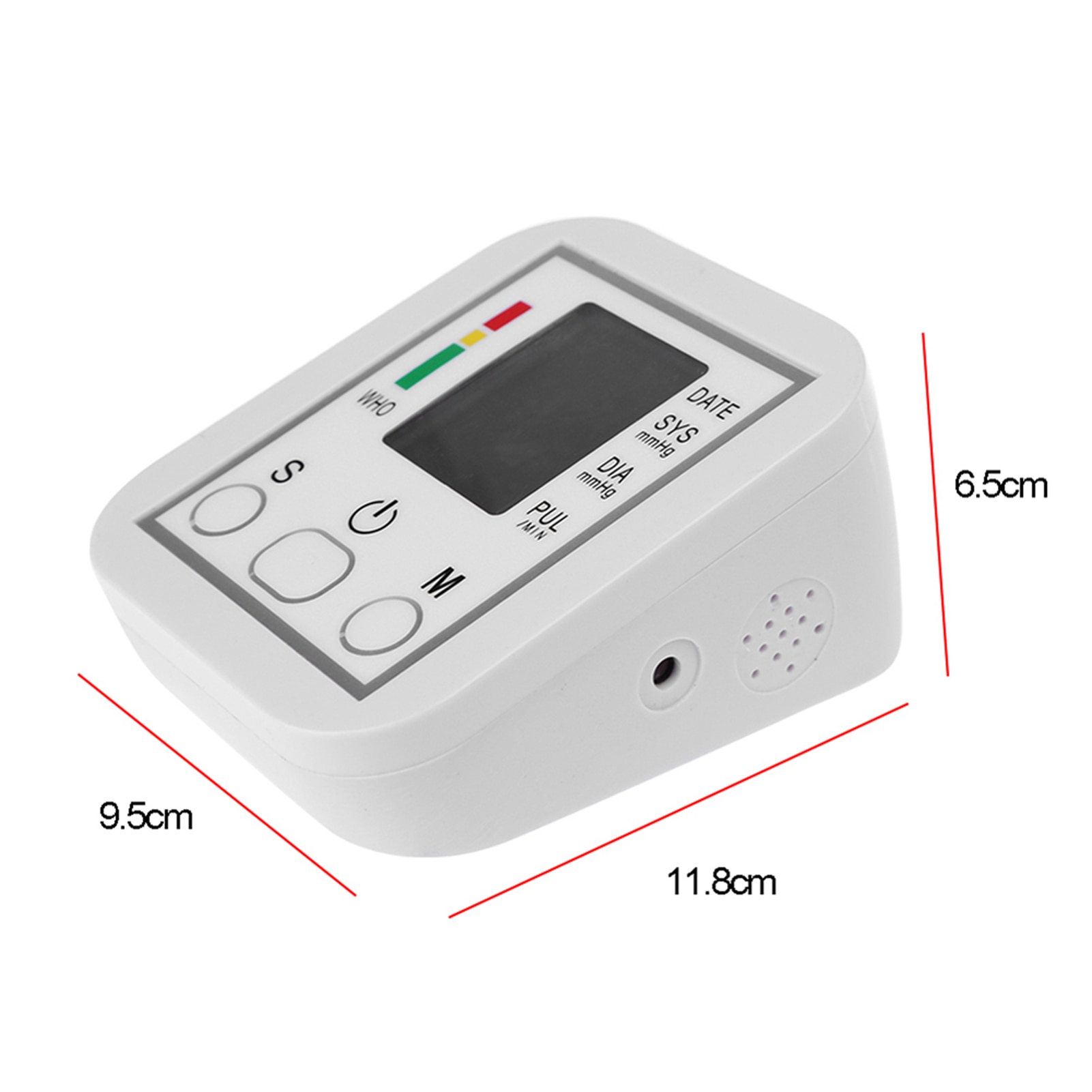 Pols/Arm Bloeddrukmeter Lcd Digitale Pulseheart Beat Rate Meter Apparaat Apparatuur Tonometer Bp Mini Bloeddrukmeter