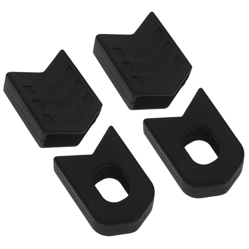 ENLEE Mountain Bicycle Crank Protective Cover MTB Bike Crank Set Protective Crank Arm Cover Universal 4pcs/1set: black