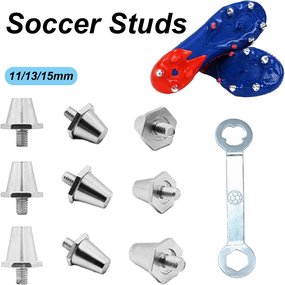 Fußballschuhe, Nieten, Stollen, stabile Fußball-Rugby-Nieten, fester Boden, Metall, M5-Gewinde, Fußballschuh-Spikes für sportliche Turnschuhe