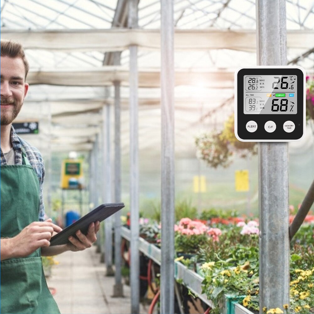 Mini Indoor Thermometer Hygrometer Thuis Digitale Vochtigheid Monitor Thermometer Met Air Comfort Indicator Termometro Градусник